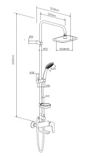 Душевая система Damixa Palace Evo (974230000)